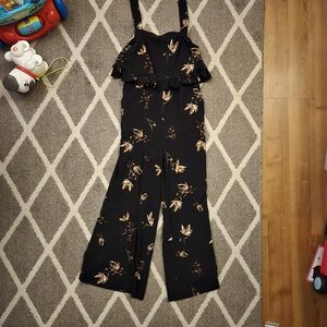 BP Black Floral Wide-Leg Jumpsuit